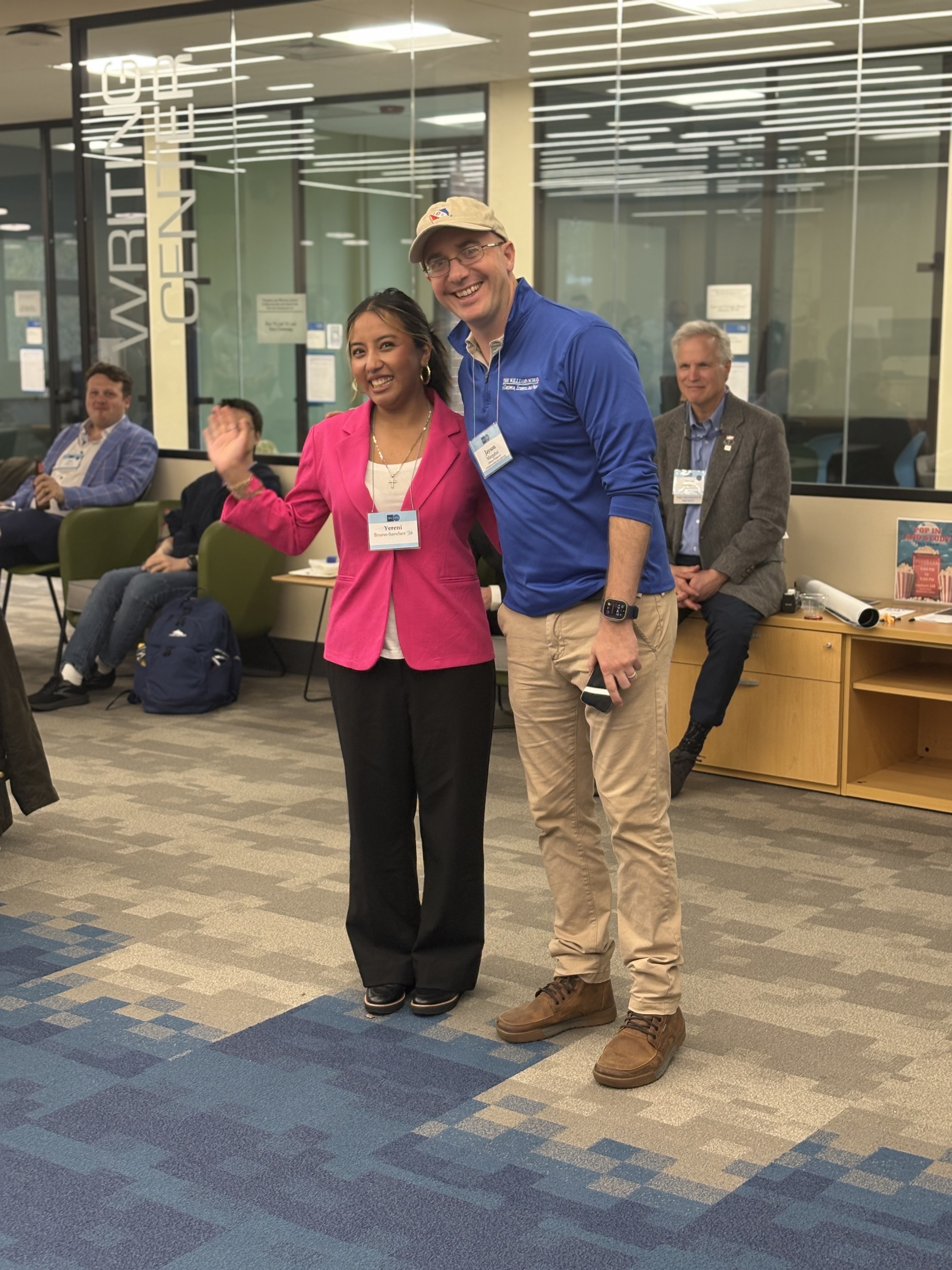 Students collaborating at the Connolly Center